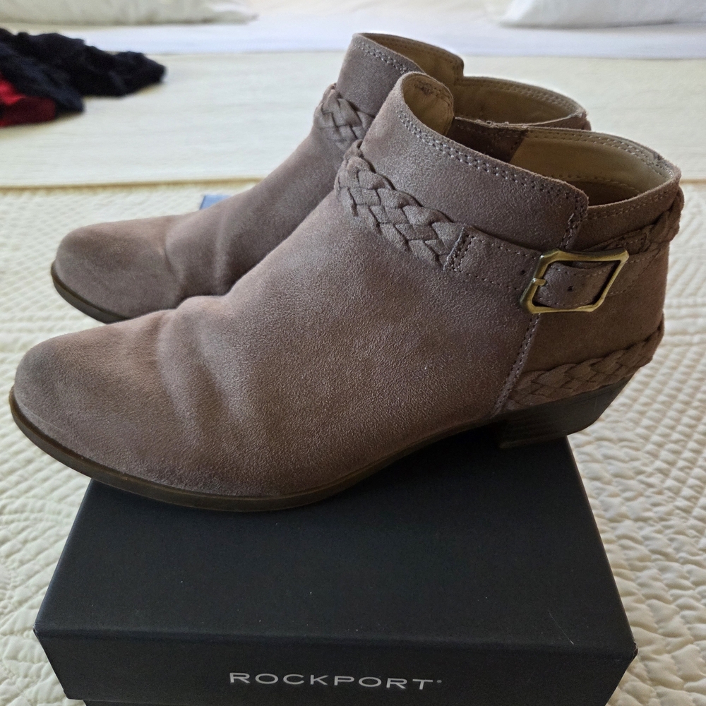 Women's Braided Ankle Boots - Brown - Picture 2 of 7